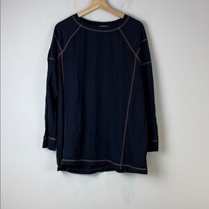 J. Jill Blue Knit Top Size Large